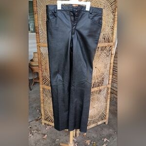Vintage Excelled Thick Black Leather Riding Pants_34x32